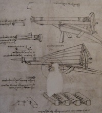 Leonardo hátultöltős ágyú terve